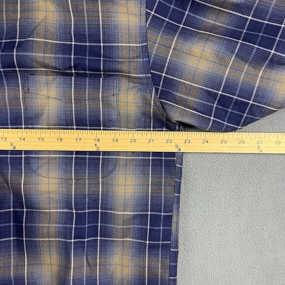 Sir Pendleton Shirt Mens Medium Purple Long Plaid Button Down Wool Casual - Picture 8 of 9